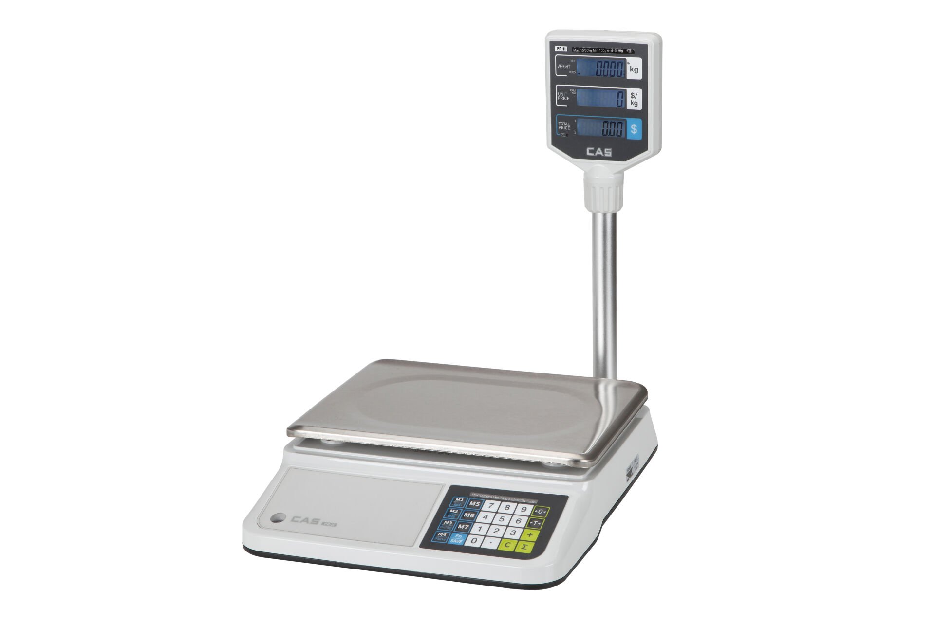 CAS PR 30 KG FİYAT HESAPLAMALI TERAZİ BOYUNLU