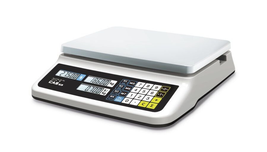 CAS PR 15 KG FİYAT HESAPLAMALI TERAZİ BOYUNSUZ