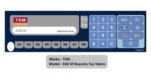TEM TERAZİ TUŞ TAKIMI